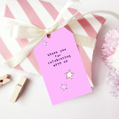 かわいいレトロパープルアーケードゲーム子供の誕生日 ギフトタグ