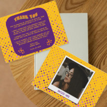 かわいいレトロパープルイエローティール（緑がかった色）オレンジグラッド写真