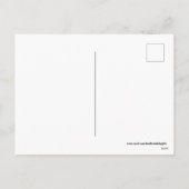 かわいいレトロビンテージクリスマスお嬢さん ホリデー シーズンポストカード (裏面)