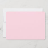 かわいいレトロピンク私の花の女の子の提案 カード (裏面)