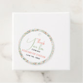 かわいいレトロフラワーの花嫁のシャワー フェイバータグ (インサイチュ)