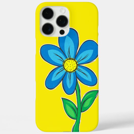 かわいいレトロフラワーイラストレーションスケッチ Case-Mate iPhoneケース (裏面)