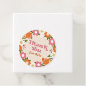 かわいいレトロフローラフレームありがとうありがとう フェイバータグ (インサイチュ)