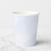 かわいいレトロブルー飛行機1歳の誕生日 紙コップ (裏面)