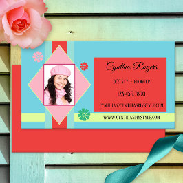 かわいいレトロホビーフォトブロガーの名刺 名刺