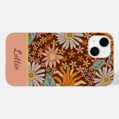 かわいいレトロボホフラワーフェミニン Case-Mate iPhoneケース (裏面 (横))