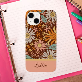 かわいいレトロボホフラワーフェミニン Case-Mate iPhone 14ケース
