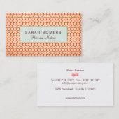 かわいいレトロメイクアップアーティスト金ゴールド水玉模様パターン 名刺 (正面/裏面)