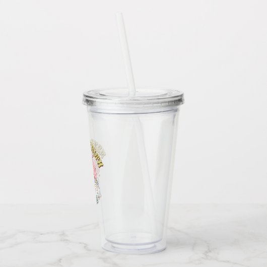 かわいいレトロメンタルヘルス問題アクリルタンブラー アクリルタンブラー (左)