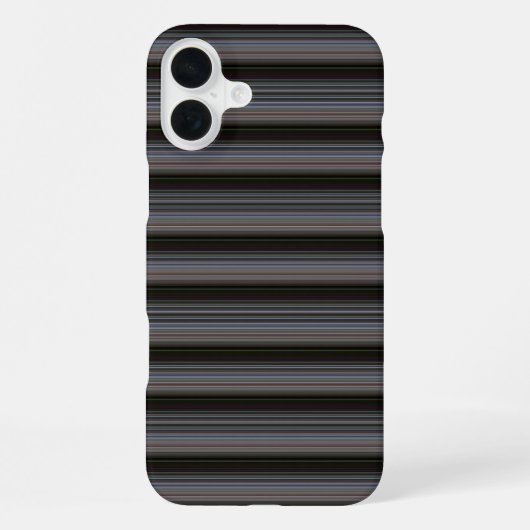かわいいレトロモダンストライプ iPhoneケース (裏面)