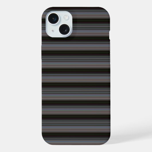 かわいいレトロモダンストライプ iPhoneケース (裏面)