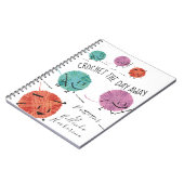 かわいいレトロヤーンのかぎ針編みホックパターンノート ノートブック (左側)