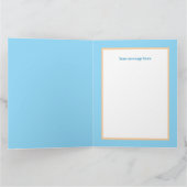 かわいいレトロレディアアド文字誕生日 カード (内部)