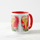 かわいいレトロヴィンテージアイスクリームバレンタイン マグカップ (正面右)