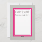 かわいいレトロヴィンテージイースターガール追加メッセージ シーズンカード (裏面)