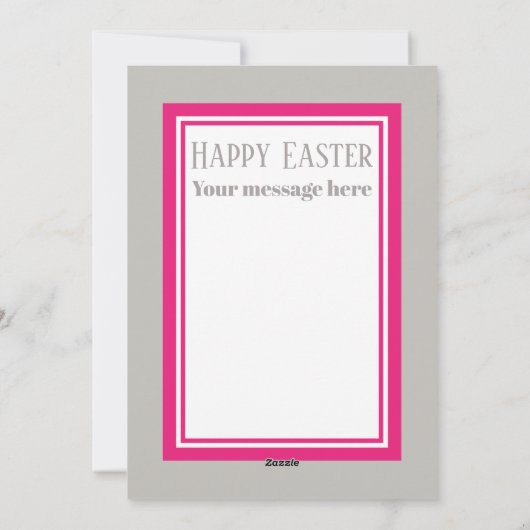 かわいいレトロヴィンテージイースターガール追加メッセージ シーズンカード (裏面)