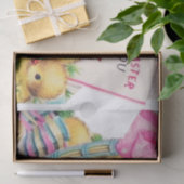 かわいいレトロヴィンテージイースターシックバスケットパーティー 薄葉紙 (ギフト)