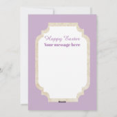 かわいいレトロヴィンテージイースターシック追加メッセージカード シーズンカード (裏面)