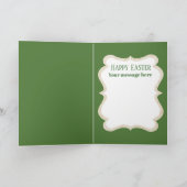 かわいいレトロヴィンテージイースターシック追加メッセージ シーズンカード (内部)