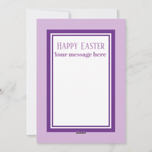 かわいいレトロヴィンテージイースターシック追加メッセージ シーズンカード (裏面)