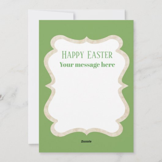 かわいいレトロヴィンテージイースターダック追加メッセージ シーズンカード (裏面)