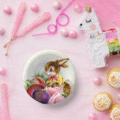 かわいいレトロヴィンテージイースターバニーホリデー  ペーパーボウル (パーティー)