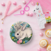 かわいいレトロヴィンテージイースターバニー  ペーパーボウル (パーティー)