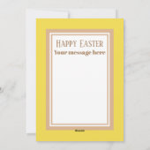 かわいいレトロヴィンテージイースター姪の追加メッセージ シーズンカード (裏面)