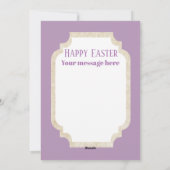 かわいいレトロヴィンテージイースター甥メッセージカードを追加 シーズンカード (裏面)