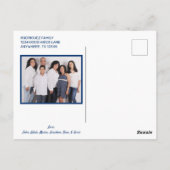 かわいいレトロヴィンテージカークリスマスフォトホリデー ポストカード (裏面)