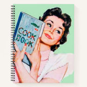 かわいいレトロヴィンテージキッチンレシピ ノートブック (正面)