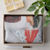 かわいいレトロヴィンテージデカップレディベーキング 薄葉紙 (ギフト)