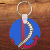 かわいいレトロヴィンテージネイビーアコール.jpg キーホルダー (正面)