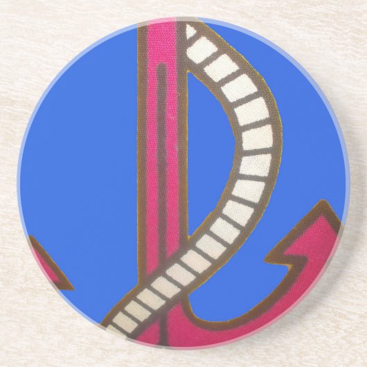 かわいいレトロヴィンテージネイビーアコール.jpg コースター (正面)