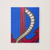 かわいいレトロヴィンテージネイビーアコール.jpg ジグソーパズル (縦)