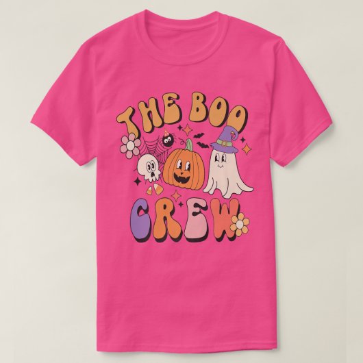 かわいいレトロヴィンテージハロウィーン幽霊ブカボチャSpi Tシャツ (デザイン正面)