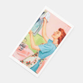 かわいいレトロヴィンテージバスルーム紙 (コーナー)