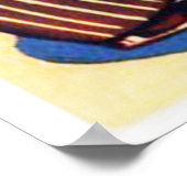 かわいいレトロヴィンテージバレンタインのポスター ポスター (角)