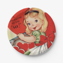 かわいいレトロヴィンテージバレンタインガールパーティー