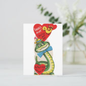 かわいいレトロヴィンテージバレンタインスナック ポストカード (スタンド正面)