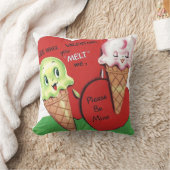 かわいいレトロヴィンテージバレンタインデコー クッション (ブランケット)