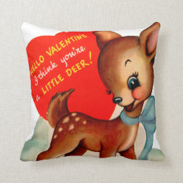 かわいいレトロヴィンテージバレンタインデーコール クッション