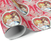 かわいいレトロヴィンテージバレンタインパーティー ラッピングペーパー (ロールコーナー)