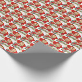 かわいいレトロヴィンテージバレンタインパーティー ラッピングペーパー (角)