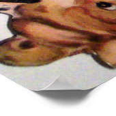 かわいいレトロヴィンテージバレンタインボーイのポスター ポスター (角)