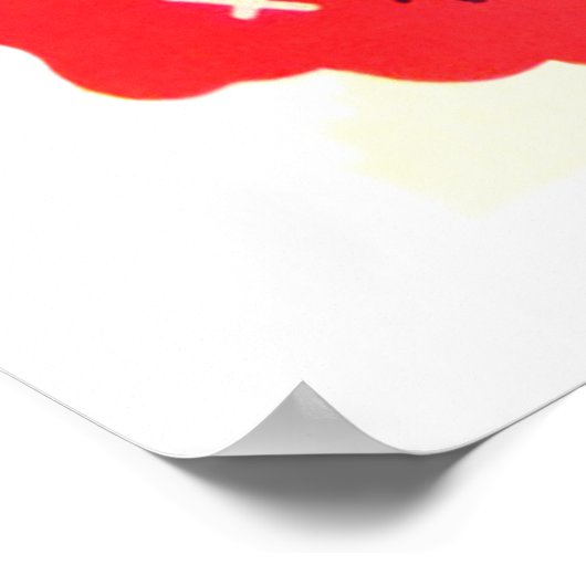 かわいいレトロヴィンテージバレンタインポスター ポスター (角)