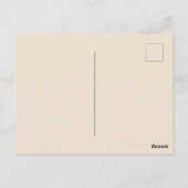 かわいいレトロヴィンテージバレンタイン ポストカード (裏面)