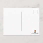 かわいいレトロヴィンテージピザバレンタイン シーズンポストカード (裏面)