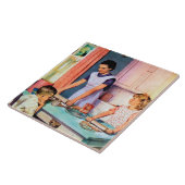 かわいいレトロヴィンテージベーキングレディ タイル (側面)