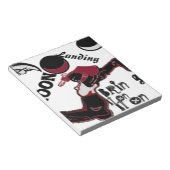 かわいいレトロヴィンテージムーンランディングHoHoへ ノートパッド (アングル)